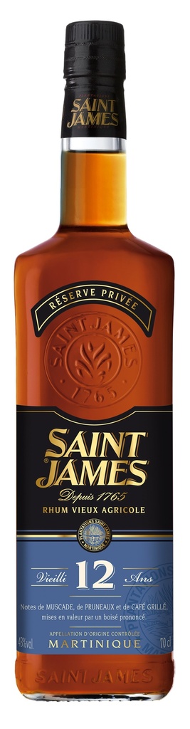 [A000640] Saint-James Rhum 12 ans 70cl