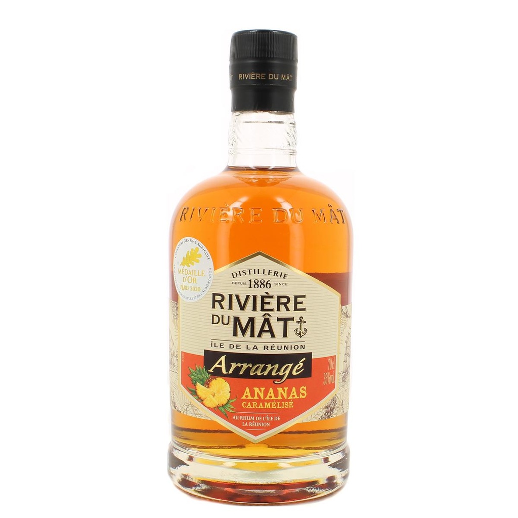 [A001161] Rivière du Mât	Arrangé Ananas caramélisé 70cl