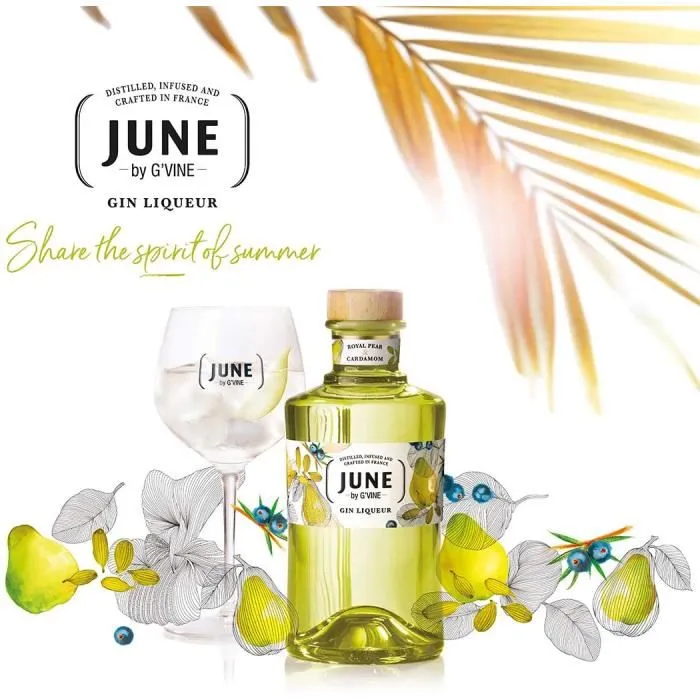 [A002956] G'Vine June Pear & Cardamom Gin 70cl
