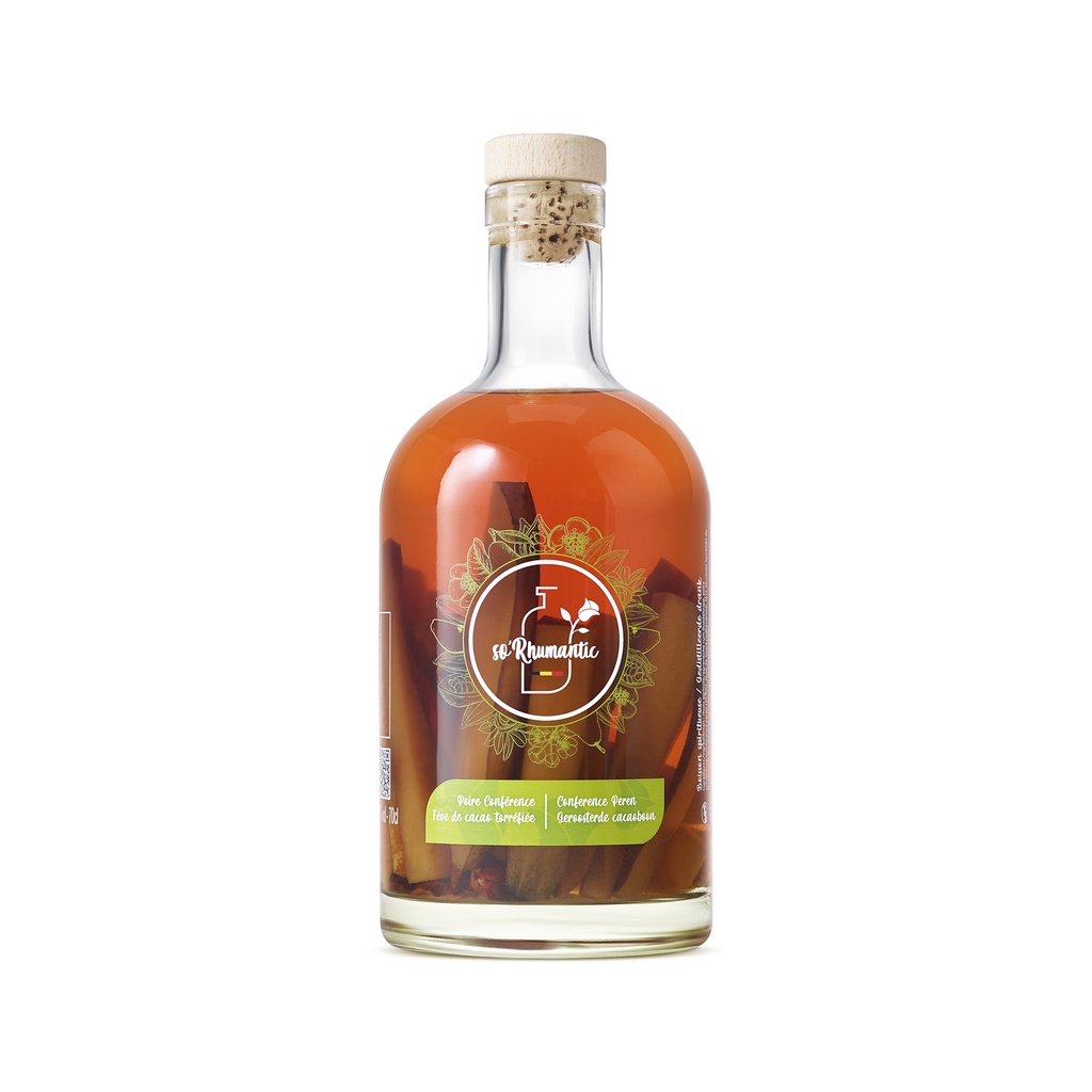 So'Rhumantic Poire Conférence Belge/Fèves de Cacao torréfiées de Madagascar 70cl