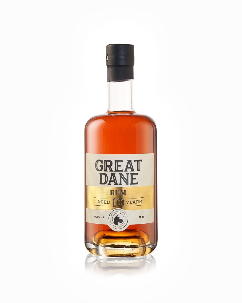[A002145] Great Dane Rum - 10 years old Rum (Foursquare Bourbon + Sherry Finish in DK) 70cl