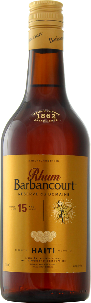 [A000358] Barbancourt Rhum Réserve du Domaine 15 ans 70cl