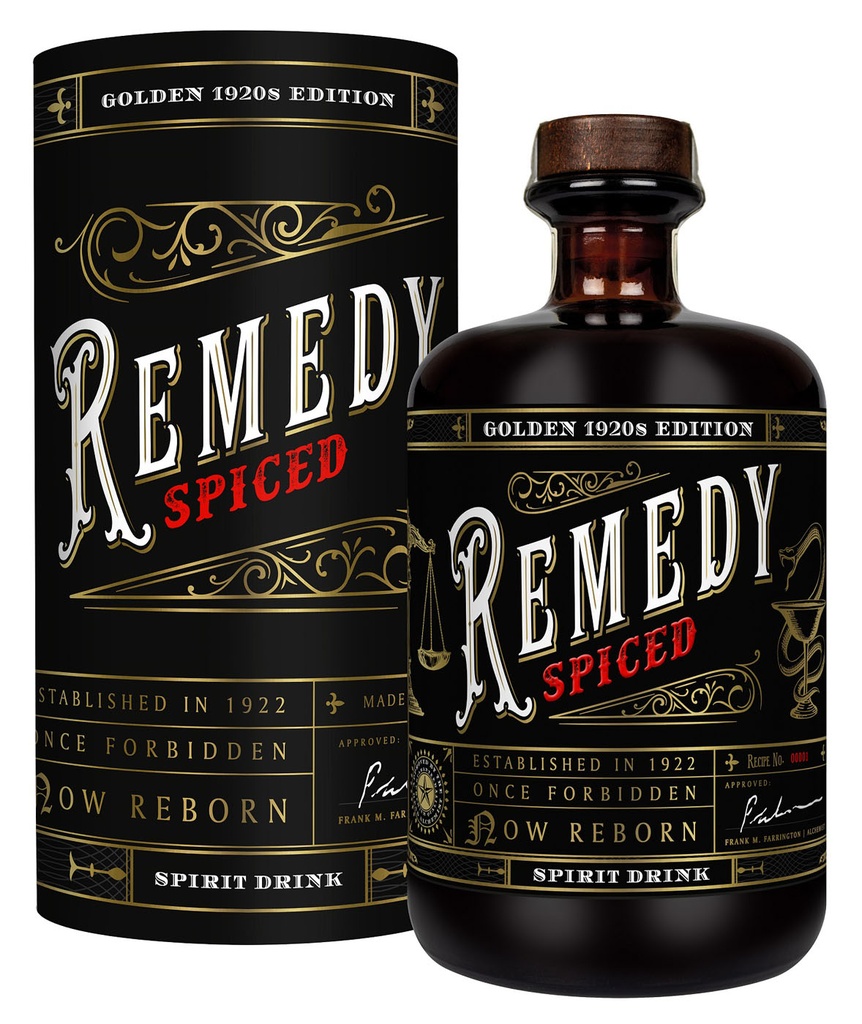 [A001969] Remedy Spiced Rhum Black 20's edition 70cl