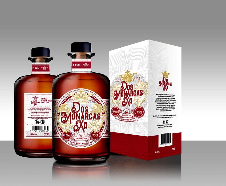 [A002326] Dos Monarcas X.O. Whisky Finish Rum 70cl