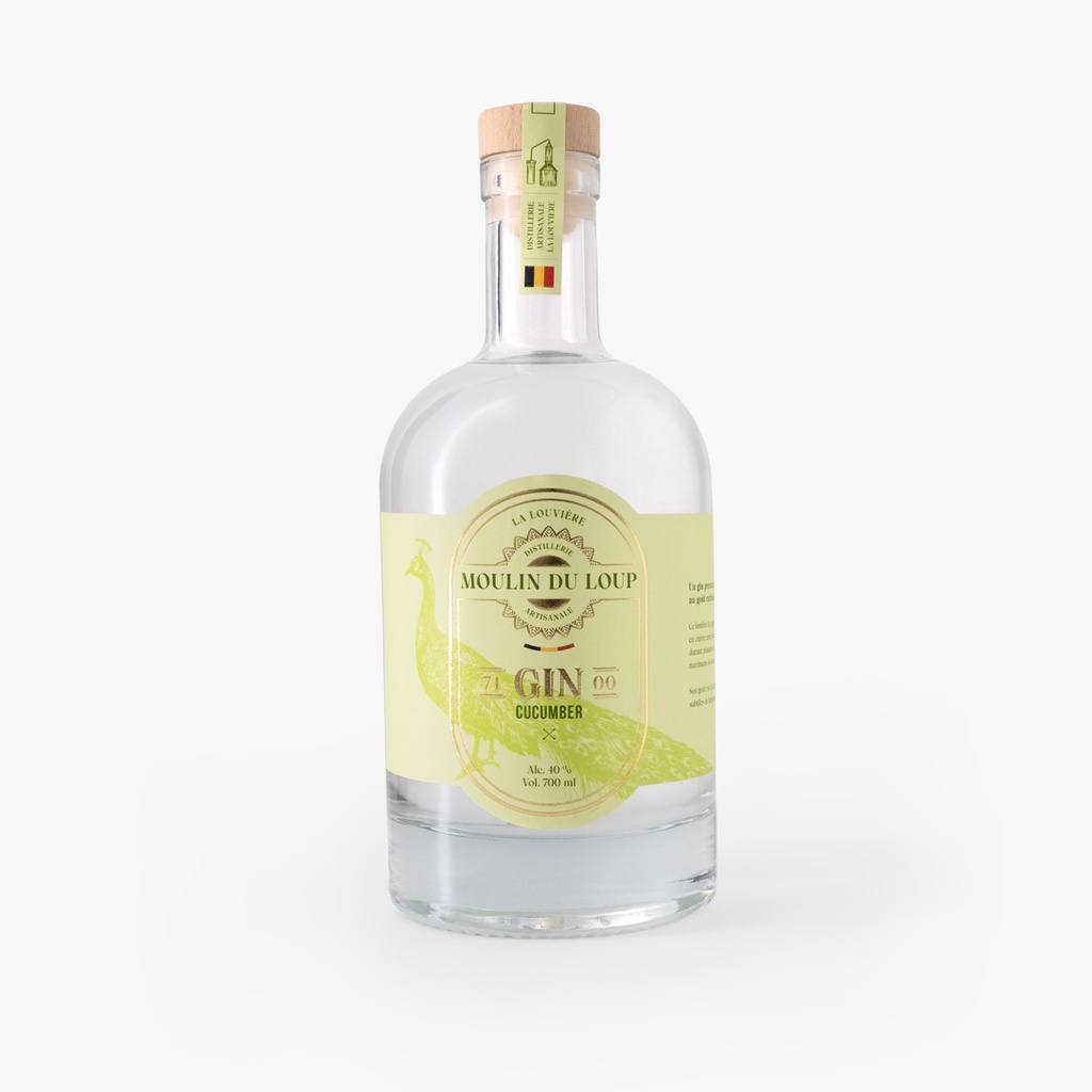 [A002602] Moulin du Loup Gin Concombre/Thé vert/ Cardamome 50cl