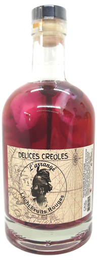 Rhum Guiose Litchi/Fruits rouge 70cl